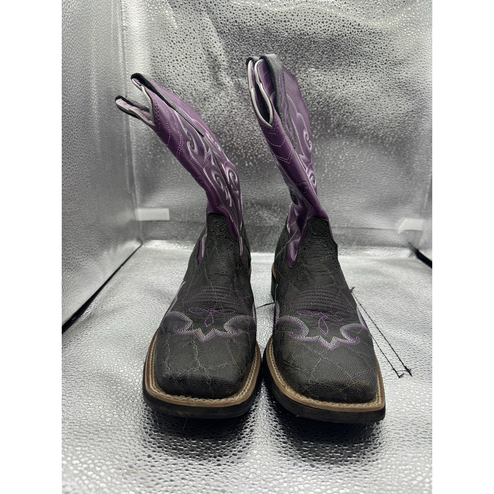 Ariat Women Boots Purple And Black Western Style Size 9B - Picture 6 of 8